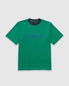 Arcade Oceanic Constructed Ringer T-Shirt Lime Green