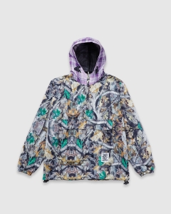 Arcade Two Tone Nylon Anorak Jacket Camo/Plaid