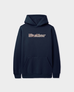 Butter Goods Logo Camo Applique PO Hood Navy