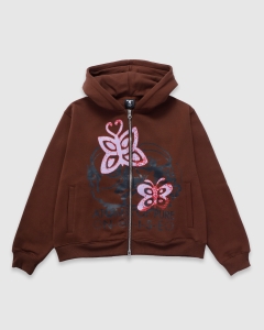 Candice Pure Noise Zip Hood Brown