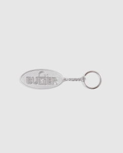 Butter Goods Lock Metal Keychain Matte Silver