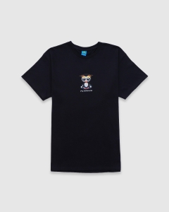 Frog Skateboards Secret Penguin T-Shirt Faded Black