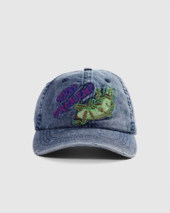 Jungles What Problem Distressed 6 Panel Denim