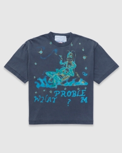 Jungles What Problem Vintage T-Shirt Steel Blue