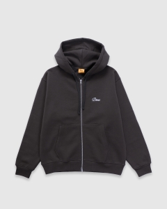 Dime Cursive Zip Hood Vintage Black