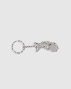 Dime Bones Keychain Silver