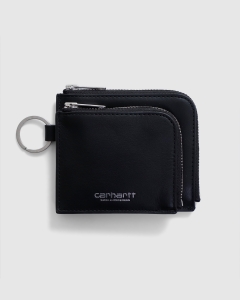 Carhartt WIP Double Vegas Zip Wallet Black/Silver