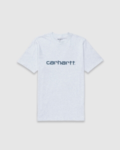 Carhartt WIP Script T-Shirt Ash Heather/Duck Blue