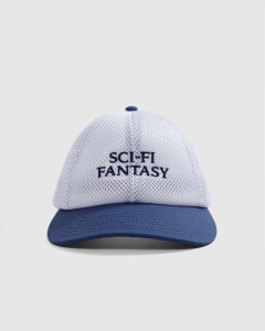 Sci Fi Fantasy Logo Mesh Snapback White