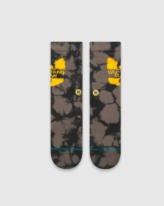 Stance Shaolin Slums Crew Socks Black