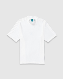 Adidas Rolling Links Mock Neck SS Polo Shirt Chalk White