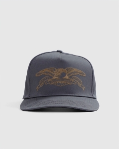 Antihero Basic Eagle Snapback Dark Charcoal/Tan