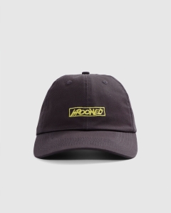 Krooked Moonsmile Script Strapback Charcoal/Yellow