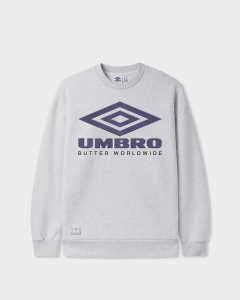 Butter Goods x Umbro Diamond Logo Crew Ash