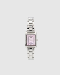 Casio Ladies Analogue WR Mother of Pearl LTP1234DS-4A Pink