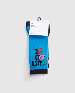 Nike Everyday Plus Cushion 3Pk Crew Socks Black/White/Blue