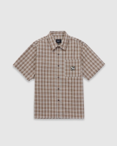 Huf H Star Plaid SS Shirt Putty