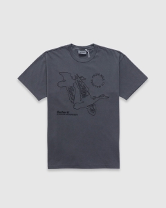 Carhartt WIP Flying Ducks Dyed T-Shirt Graphite