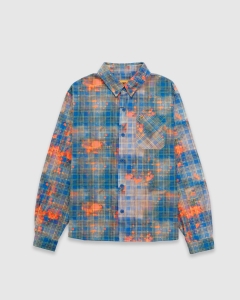 Carpet Sunfade Flannel LS Shirt Blue