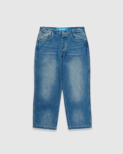 Carpet C-Star Stitch Denim Jeans Fade Blue