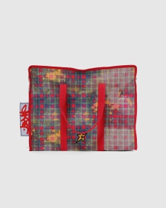 Carpet Plaid Tote Bag Red