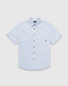 Fast Times Benjamin SS Shirt White/Azure