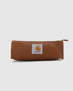 Carhartt WIP Canvas Pencil Case Hamilton Brown