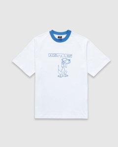 Fast Times Bliss Box Raglan T-Shirt White/Blue