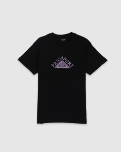 Passport Manuscript T-Shirt Black/Purple