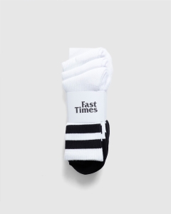 Fast Times Axis 3 Pack Socks White