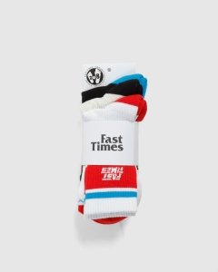 Fast Times Blade 3 Pack Socks Ash/White/Black