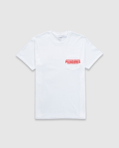 Pleasures Now Staff Pocket T-Shirt White