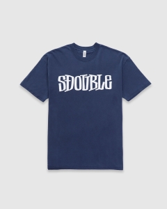 S Double Design By T-Shirt Washed Navy