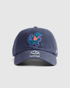 47 Brand Florida Gators Clean Up No Loop Label Strapback Vintage Navy