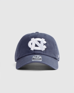 47 Brand North Carolina Tar Heels Clean Up No Loop Label Strapback Vintage Navy