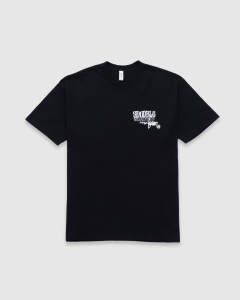 S Double World Wide Roots T-Shirt Washed Black