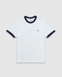 Polar Ringer T-Shirt Cloud White/Navy