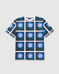 Arcade Flower SS Jersey Blue