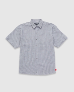 Curb Crawlers Marina Seersucker SS Shirt White/Navy