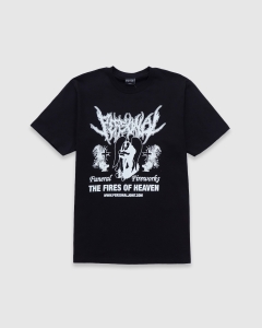 Personal Joint Funeral Fireworks T-Shirt Black/White