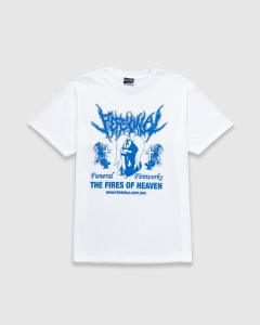 Personal Joint Funeral Fireworks T-Shirt White/Blue