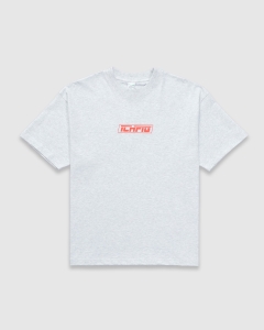 Ichpig Strike Logo T-Shirt White Marle/Red