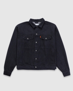 Tightbooth Label Logo Denim Jacket Black