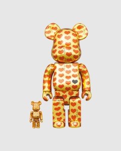 Medicom Toy Be@rbrick Gold Heart Collectible Set