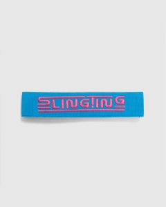 Slingting Embroidered Skateboard Sling Blue/Pink