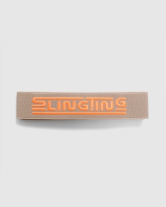 Slingting Embroidered Skateboard Sling Tan/Orange