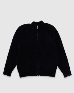 Yardsale Phantasy Chenille Full Zip Jacket Black