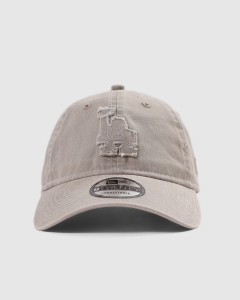 New Era 920 Los Angeles Dodgers Frayed Tonal Strapback Bone