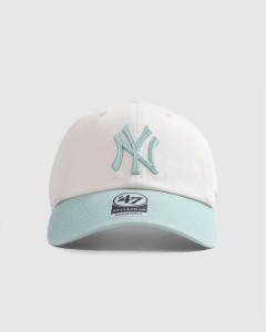 47 Brand New York Yankees 2 Tone Clean Up Strapback Natural/Eucalyptus