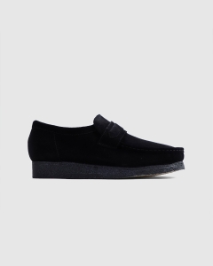 Clarks Originals Wallabee Loafer Black Suede